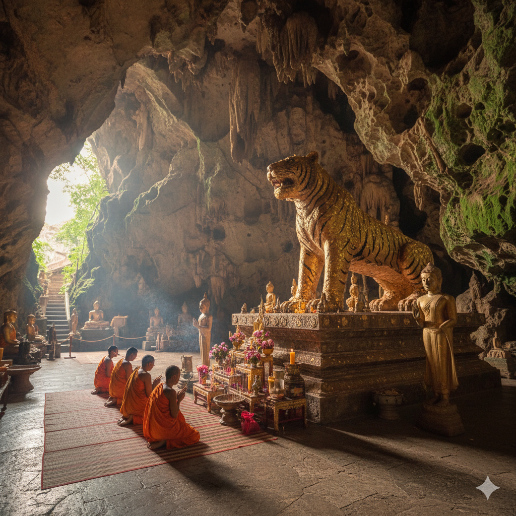 Krabi: Emerald Pool and Hot Springs Tour with Tiger Cave Temple